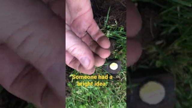 Metal Detecting: Found the end off an old light bulb.