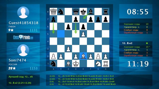 Chess Game Analysis: Soni7474 - Guest41854318 : 1-0 (By ChessFriends.com)