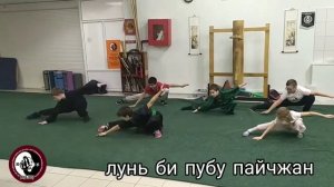 Луньби пубу пайчжан. одно из базовых упражнений шаолиньского ушу