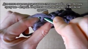 Как связать новогоднюю елку крючком из трикотажной пряжи / Вязаная игрушка Елочка крючком