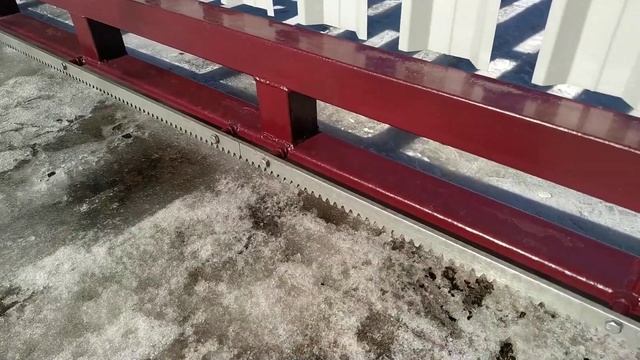 Откатные ворота на столбах для забора без фундамента Sliding gates on posts without foundations смотреть онлайн