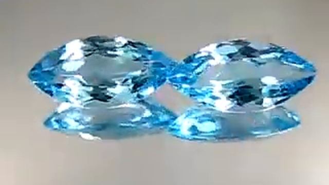 Натуральный топаз пара 6.99 ct 15x7MM смотреть онлайн