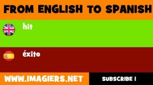 SPANISH TO ENGLISH = éxito