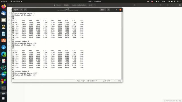 matrix multiplication (multi threaded) смотреть онлайн