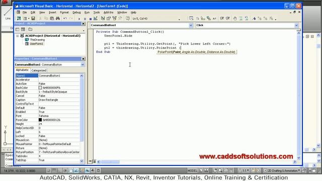 AutoCAD VBA Programming Tutorial