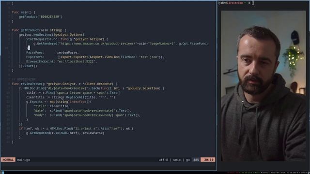 30 lines of GO Code to Scrape Anything смотреть онлайн