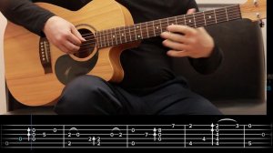 abba happy new year acoustic guitar fingerstyle cover tab (guitarclub4you)