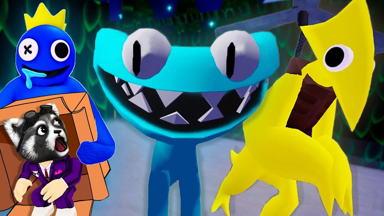 РАДУЖНЫЕ ДРУЗЬЯ 2 Роблокс RAINBOW FRIENDS 2 Roblox ЕНОТИК СТИВ и @AmaiQT смотреть онлайн