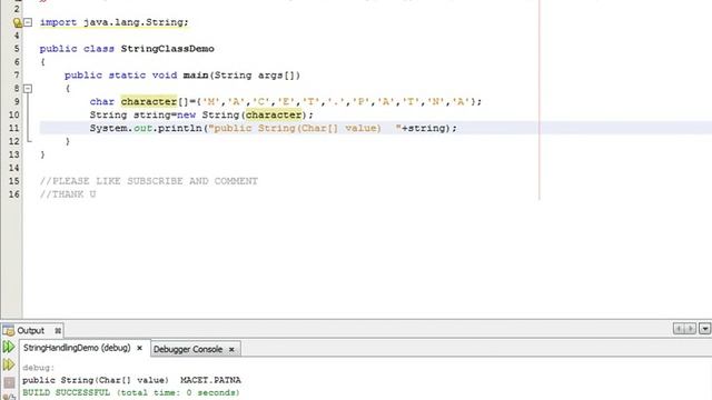Java Programming Tutorial -String Class-4- public String(cha смотреть онлайн