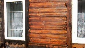 Очистка стены деревянного дома от плесени, олифы и краски. ЧАСТЬ 2