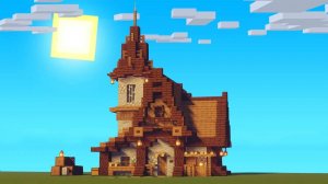 MINECRAFT _ КАК ПОСТРОИТЬ КРАСИВЫЙ СРЕДНЕВЕКОВЫЙ ДОМ В МАЙНКРАФТЕ _