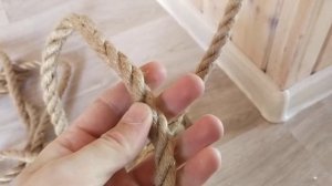 Отделка  джутовым канатом