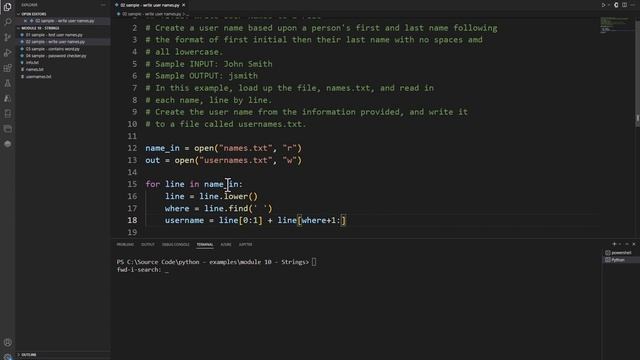 Python Practice Programming Module 10-2 Using String Slices and Concatenation
