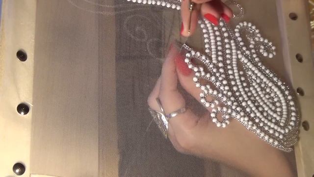 Вышивка люневильским крючком от Виктории Бойко , свадебная вышивка смотреть онлайн