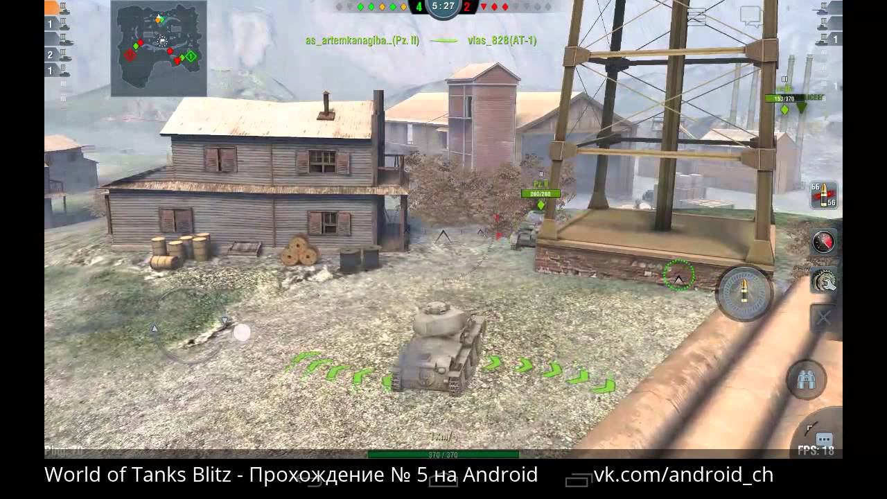 World of Tanks Blitz - Прохождение № 5 на Android(В середине рассинхронизация звука и видео)