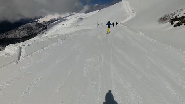 Роза хутор. Спуск по южному склону смотреть онлайн