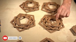КРАСИВАЯ ЛАМПА ИЗ КАРТОНА. Как сделать лампу из картона для своей комнаты