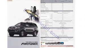 Preview Brosur Toyota fortuner 2005 sampai 2008