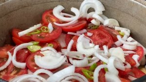 Шулюм на мангале из мяса гуся и овощей. Пальчики оближешь. #шулюм #шулюмнамангале  #блюданамангале