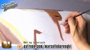 Painting Live - Gold Play Button - 4th day