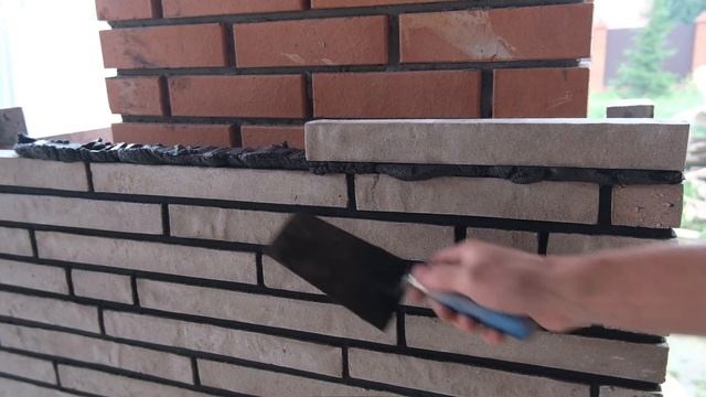 Кирпичная кладка ригельного кирпича