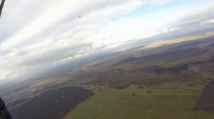 Прыжки с парашютом Планирующий парашют Лесник 3 Прыжок с высоты 1300 метров