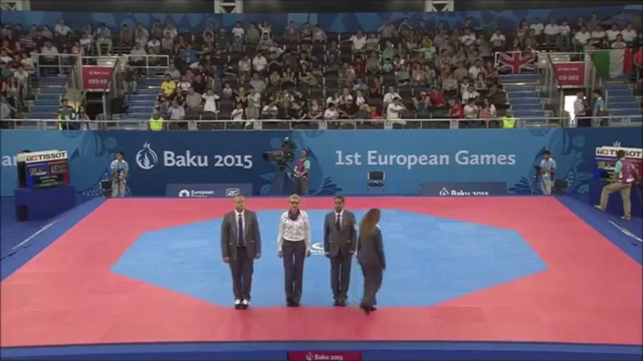 Taekwondo WTF. Baku 2015 European Games. Semifinal. W-49. Bogdanovic-Abakarova.