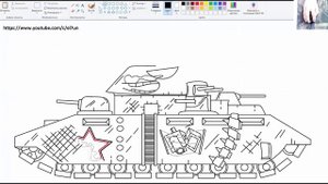 Как Нарисовать Танк ТГ-5  Из Мультики про танки
