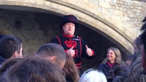 Part of legendary Tower of London warden Billy Beefeater's tour