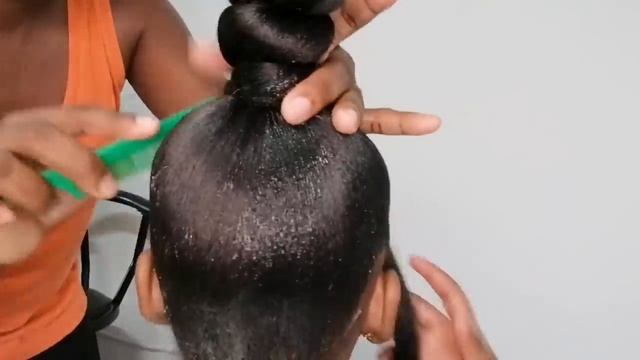 How to do : Top Knot Bun with cheap braiding hair | kids hairstyle ? смотреть онлайн