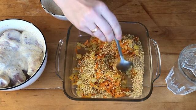 ВКУСНЫЙ УЖИН для всей семьи! Куриная голень с пастой Птити в сметанном соусе в духовке!