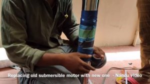 Fixing new Submersible motor- full video-in Telugu.