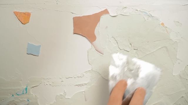 Плитка из шпаклевки | Терраццио своими руками | Имитация плитки за копейки |Декоративная штукатурка