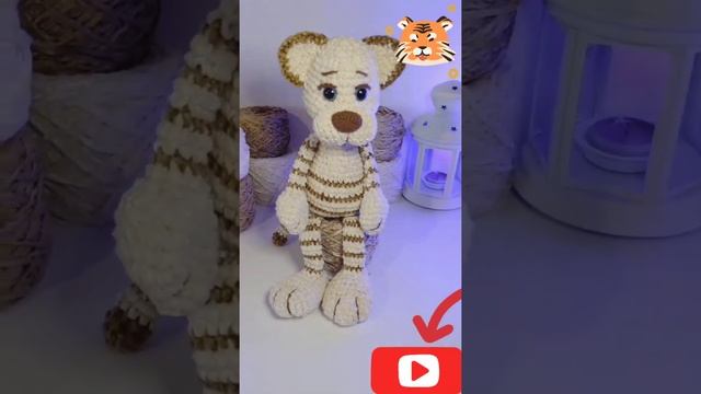 ТигрЁнок ? вязаная игрушка|символ наступившего года ?|мини-обзор игрушки ручной работы