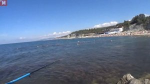 Дивноморское. Пляж Факел и немного рыбалки.