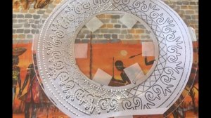 Декор тарелки к 8 марта. Обратный декупаж. Точечная роспись. Шаблон (трафарет) для росписи.