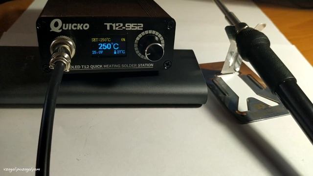 Паяльная Станция Quicko T12-952.Распаковка и Обзор + Замена Вибродатчика на Ртутный. смотреть онлайн