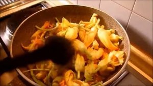 Цветки Цуккини Цветы Кабачка с Пастой Итальянский Рецепт