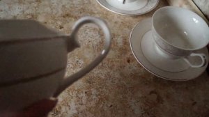 Китайский фарфор  Чайный сервиз посуда из фарфора