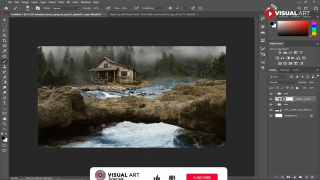 Song of nature - Photoshop manipulation tutorial free PSD file смотреть онлайн