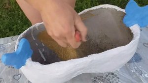 2 ИДЕИ поделок ИЗ ЦЕМЕНТА своими руками