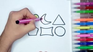 Geometric drawing for children Bolalar u n Geometrik shakl chizish Геометрический рисунок для детей