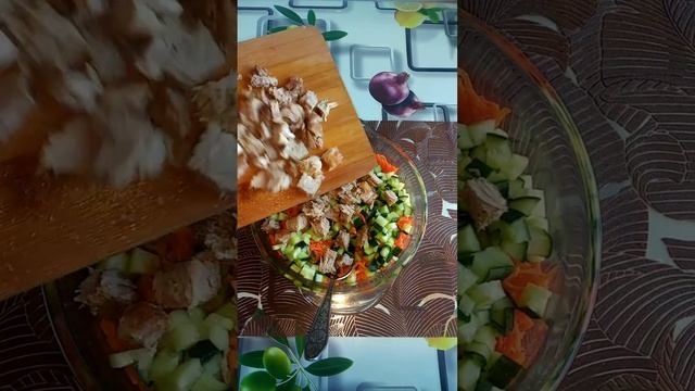 простой и очень вкусный салат. #салаты #салаткпразднику