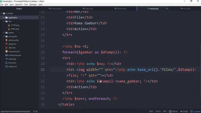#9 Belajar Framework Codeigniter 3 (Tampil dan Hapus File) смотреть онлайн