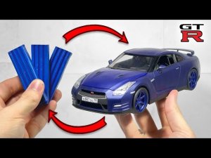 СОЗДАНИЕ Nissan GTR 35 ИЗ ПЛАСТИЛИНА ШАГ ЗА ШАГОМ 5 месяцев работы за 20 минут