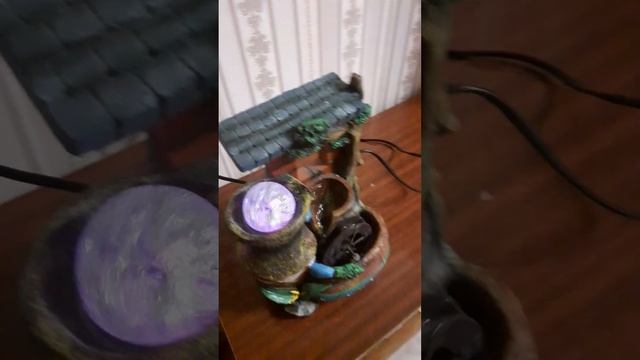 Декоративный фонтан водопад увлажнитель воздуха. смотреть онлайн