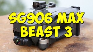 Новый SG906 MAX Beast 3. Квадрокоптер с лазерным датчиком препятствий! 3х-осевой подвес.