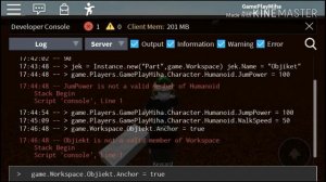 Изучение Instance и Bool через Консоль в Роблокс