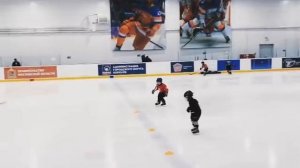 Тренировка детей. Хоккей, детям по 4 года