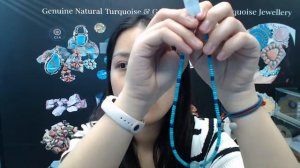 20240911-06 100% natural Turquoise Rondelle beads & Turquoise Abacus Beads  #kingmanturquoise #turq